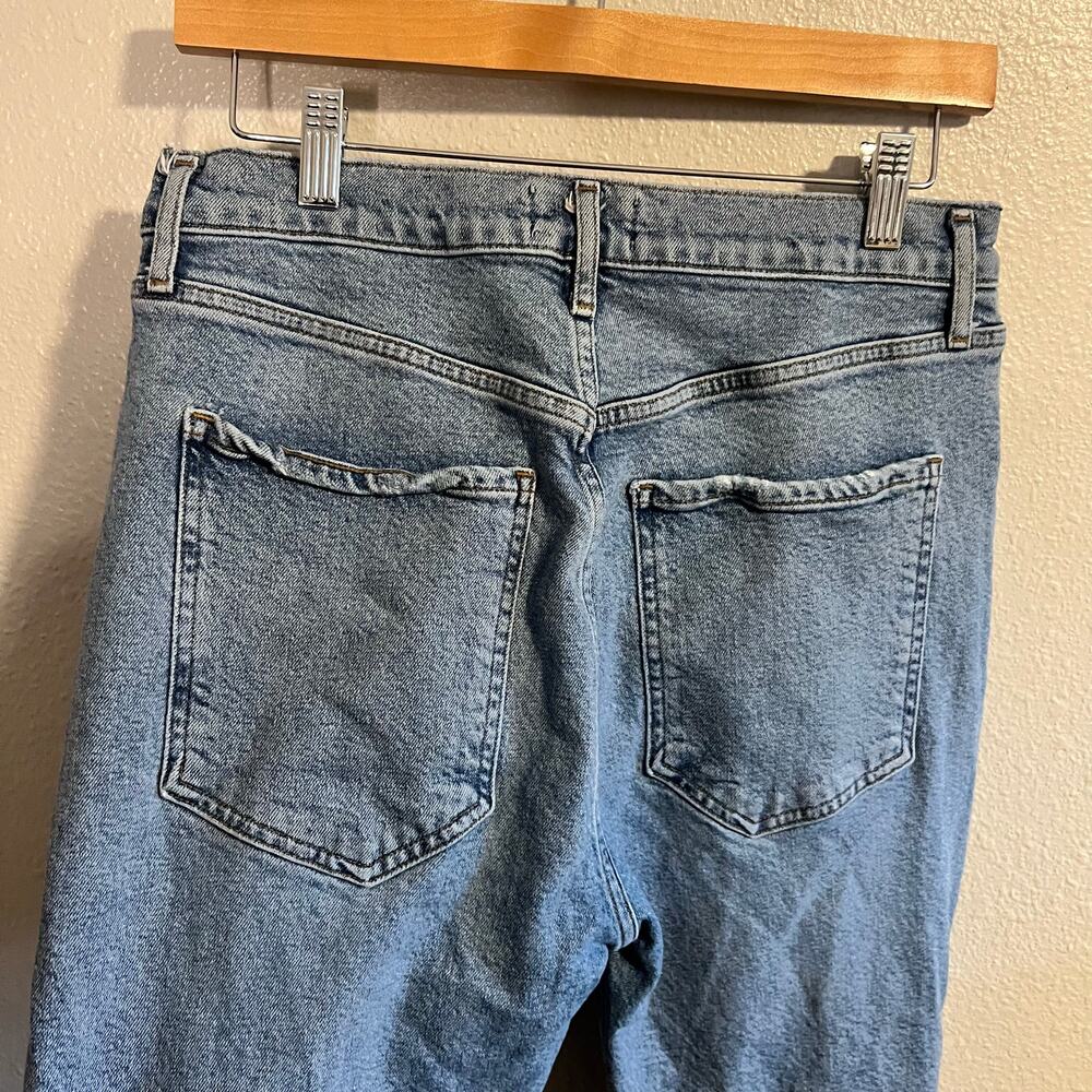 Agolde Riley High Rise Straight Crop Stretch Jeans Size 29 - Picture 7 of 9